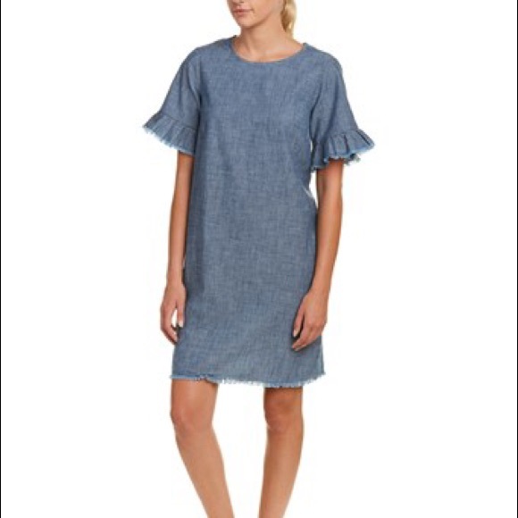 chambray shift dress beachlunchlounge